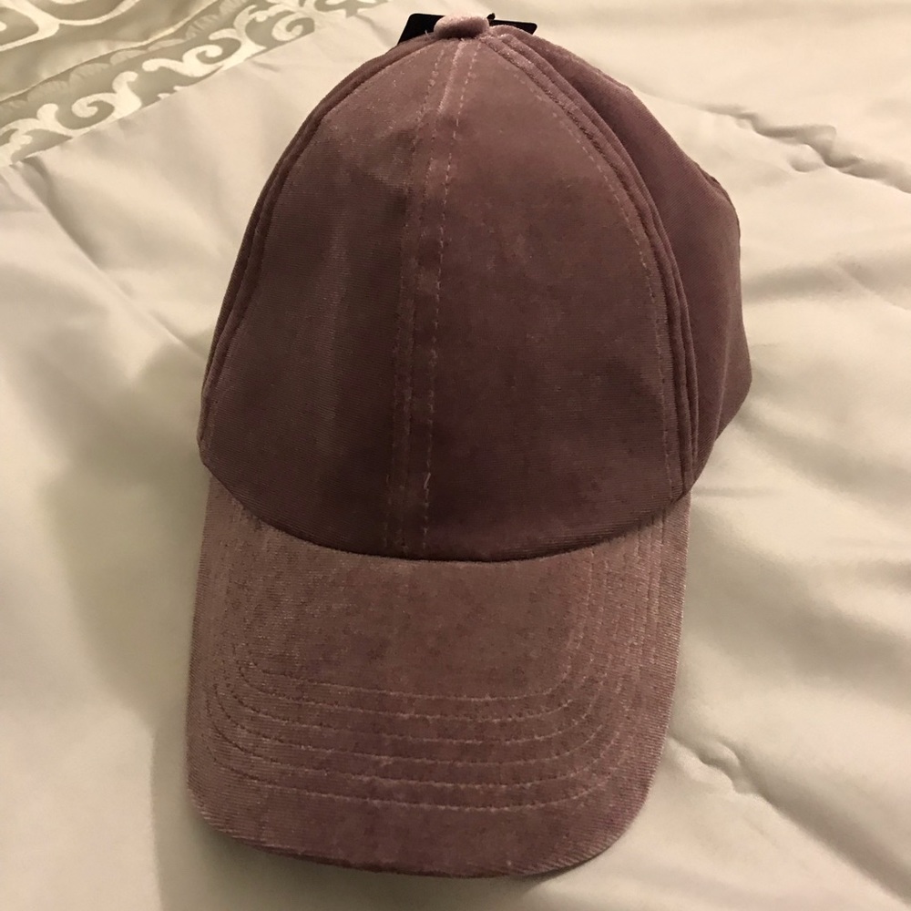 Velvet Baseball Cap (Forever 21)